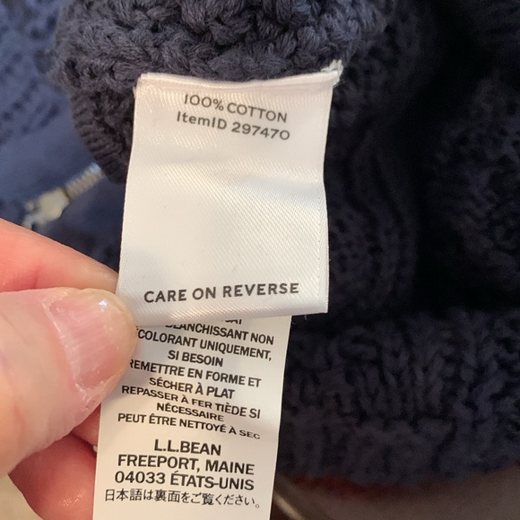 LL Bean, tunic sweater with side zipper slit detail, size XS, NWT - Picture 8 of 8